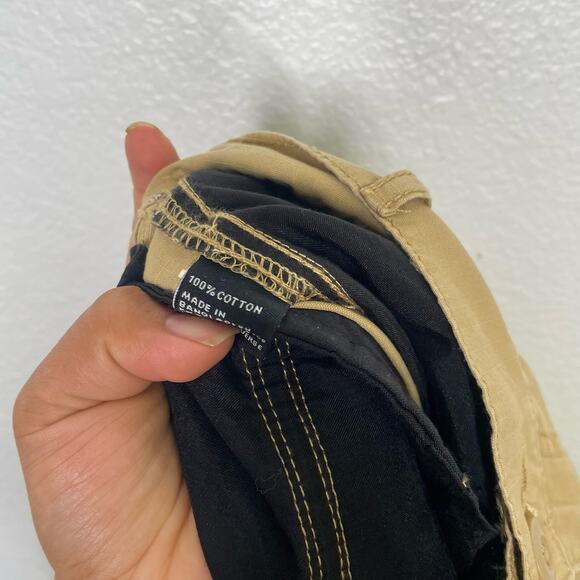 RSQ Kids Boys Pants Size 20 Khaki Loose Wide Leg Casual Lightweight Cargo - Picture 5 of 16